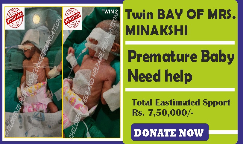 Little twin baby girls of Minakshi